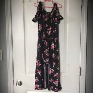 Girls floral Romper/dress- 7/8